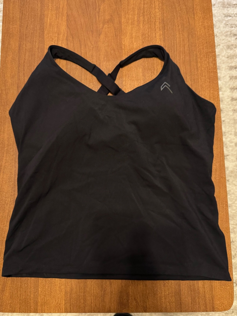 Oner Active Unified Cross back black tank top